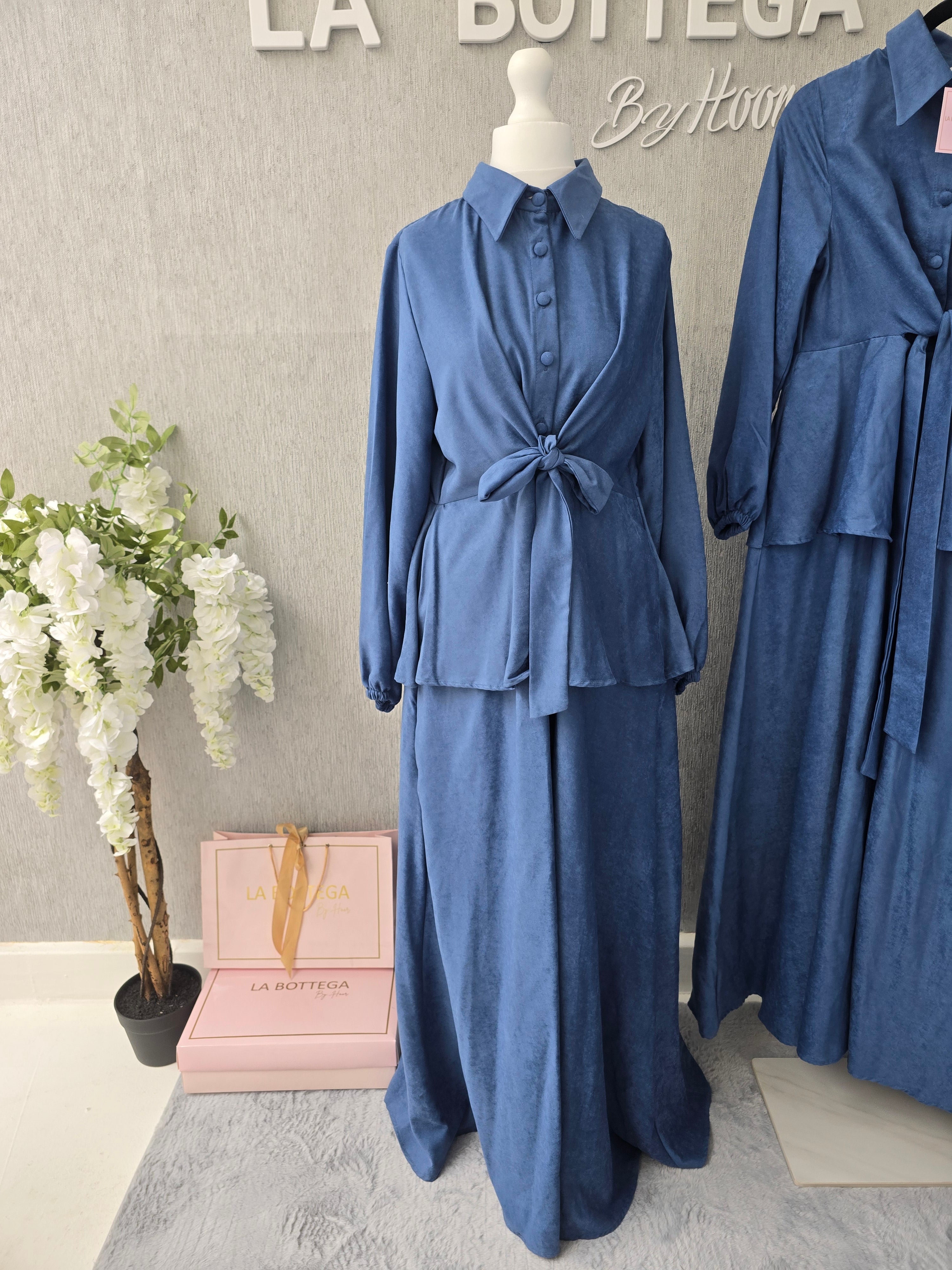 hoor tie front abaya