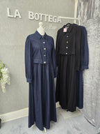 Hoor denim style abaya