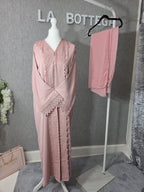 Bloom lace Abaya