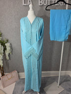 Bloom lace Abaya