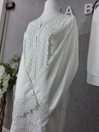 Bloom lace Abaya